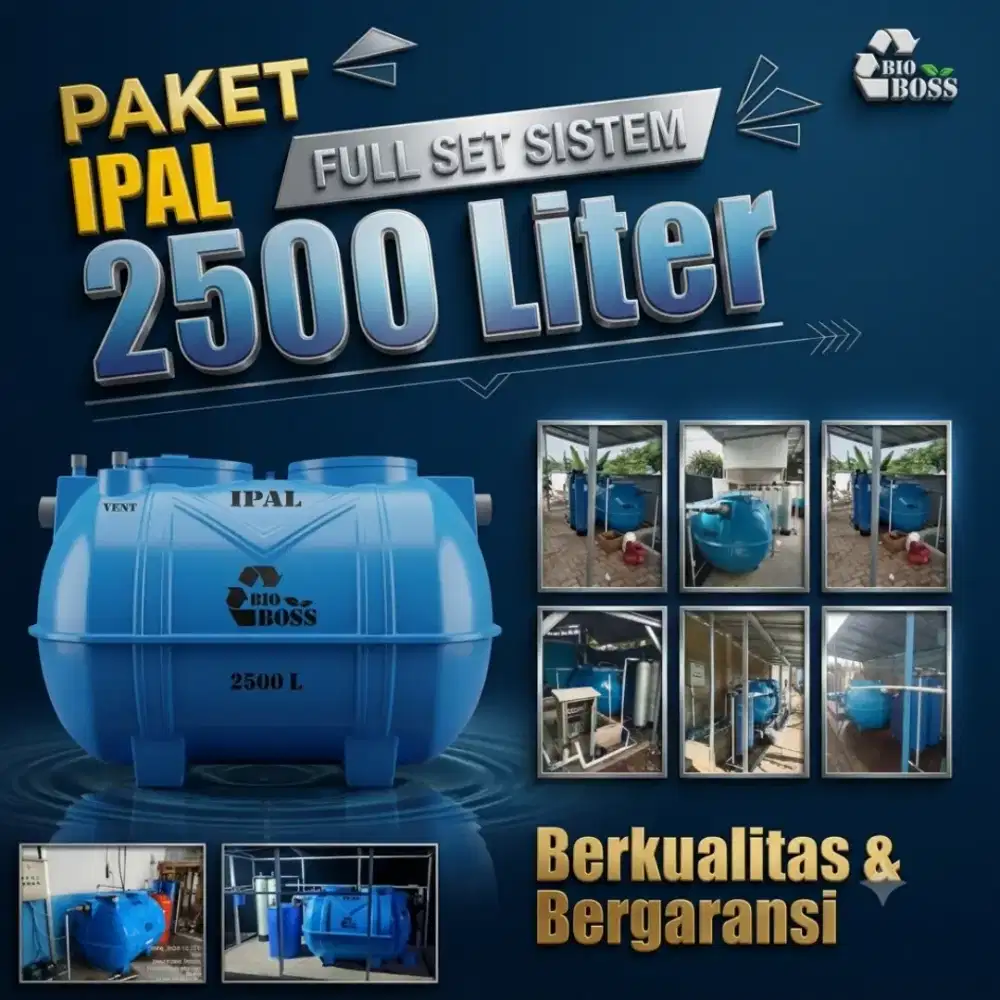 IPAL 2500 LITER FULLSET SISTEM
