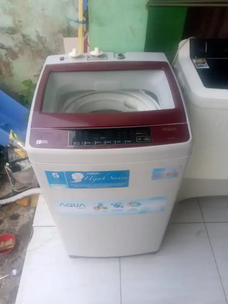 Jual mesin cuci merk aqua 1 tabung udah dimanualin 7,5 kg