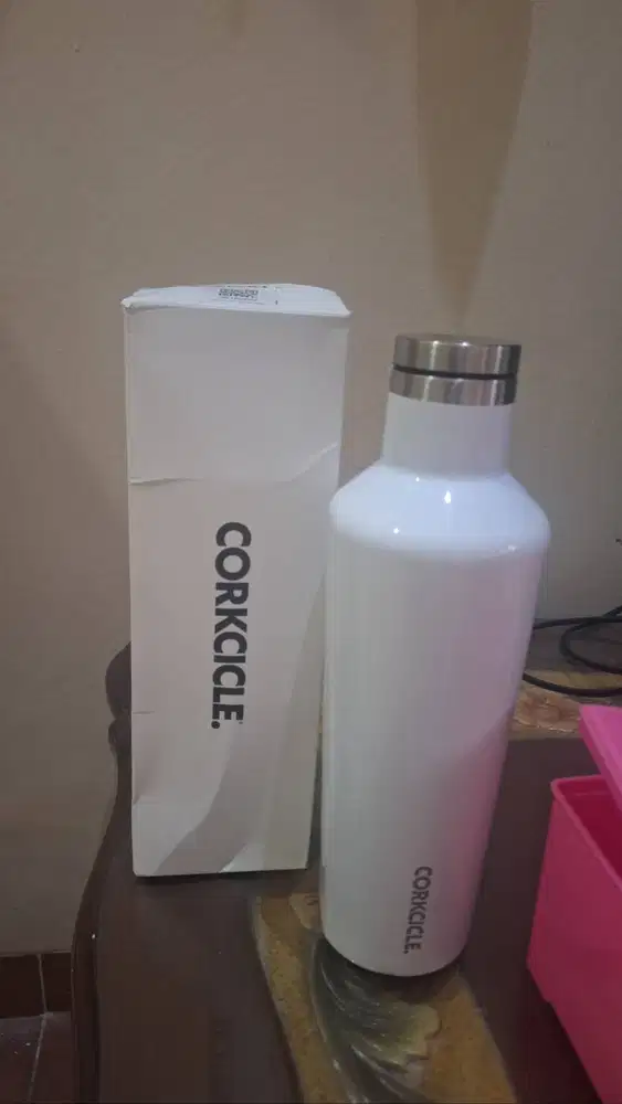 Jual Corkcicle Canteen 16oz (475ml) Gloss White Original - Lengkap Ada