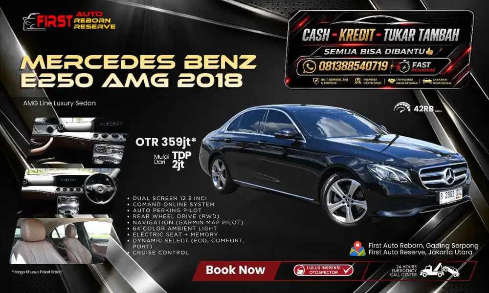 Mercedes Benz E250 AMG 2018 Black