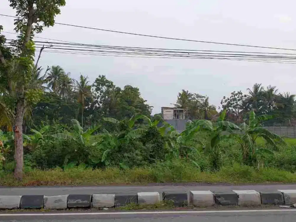 Tanah pinggir  jl Raya ring road, bantul