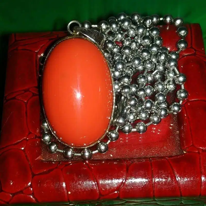 KALUNG PERAK LIONTIN MARJAN