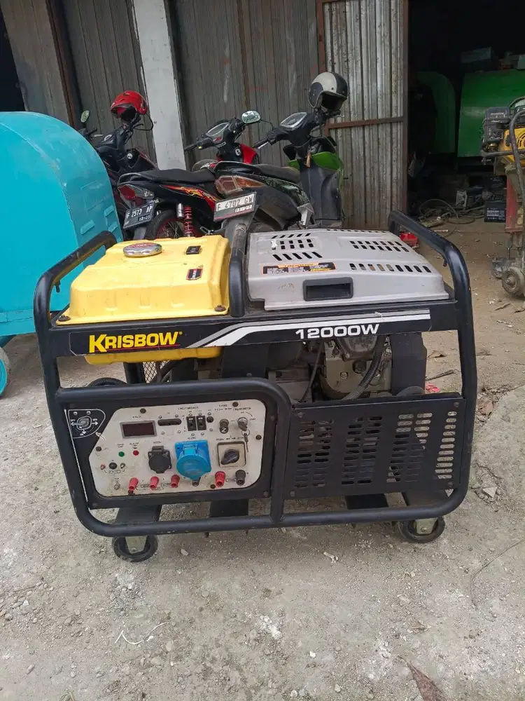 Jual Mesin Genset Krisbow Output Daya 12000WATT Kondisi Gress
