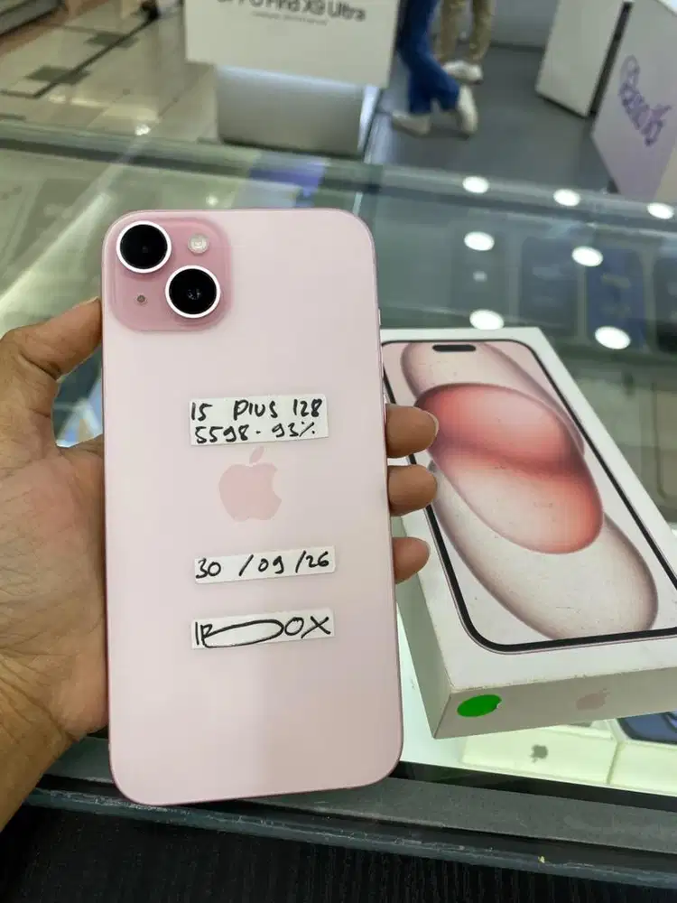 Iphone 15 plus 128 pink fullset ori