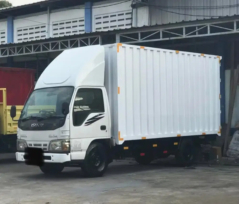 Isuzu elf nkr55 ps100 LWB engkel long box 16 kubik 2017
