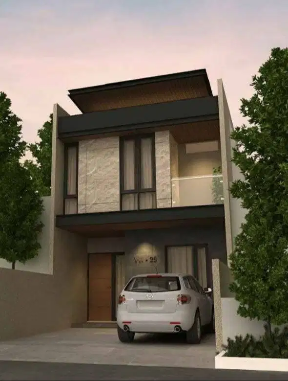 Dijual Rumah Manyar Baru Gress Minimalis Modern 2 Lantai dkt GalaxyMal