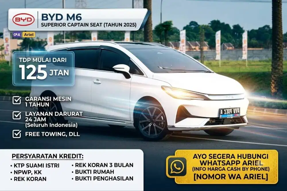 BYD M6 2025 Listrik