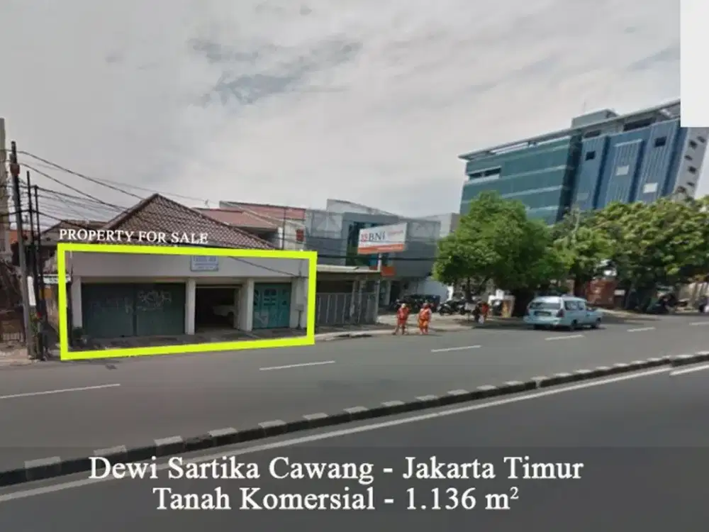 Tanah Jl Dewi Sartika Raya Cawang: LT 1136 m2, Strategis Murah