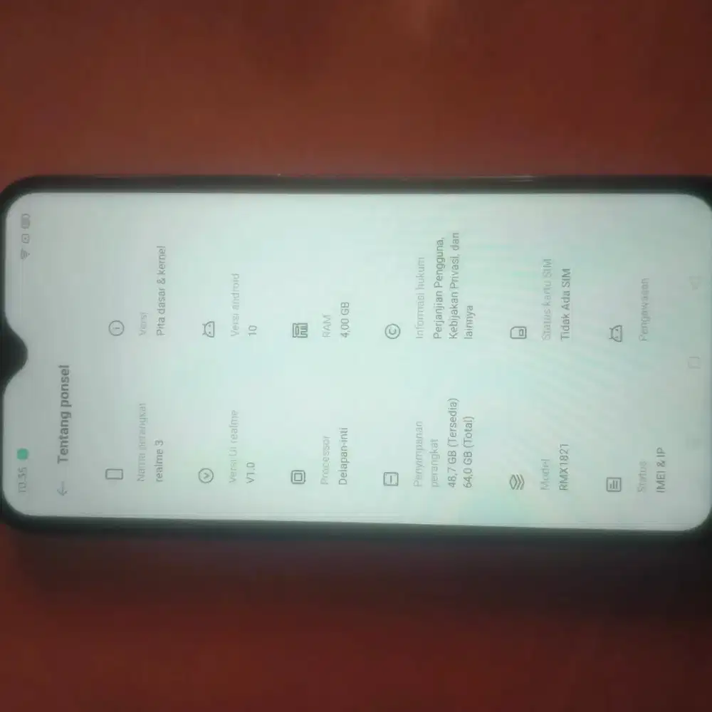 realme 3 ram 4 hp saja