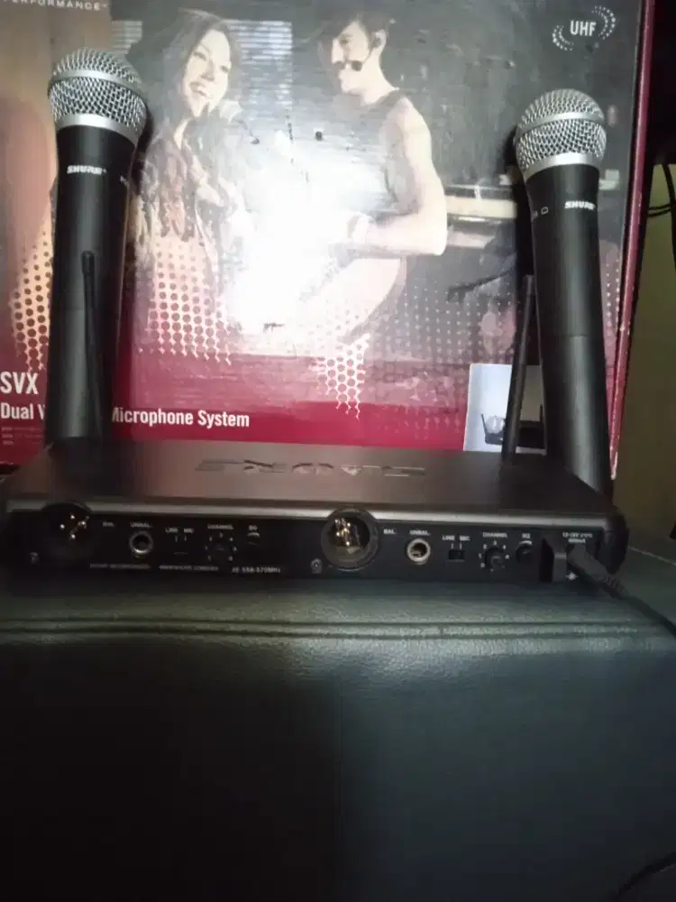 Microphone Dual Wireless Shure UHF