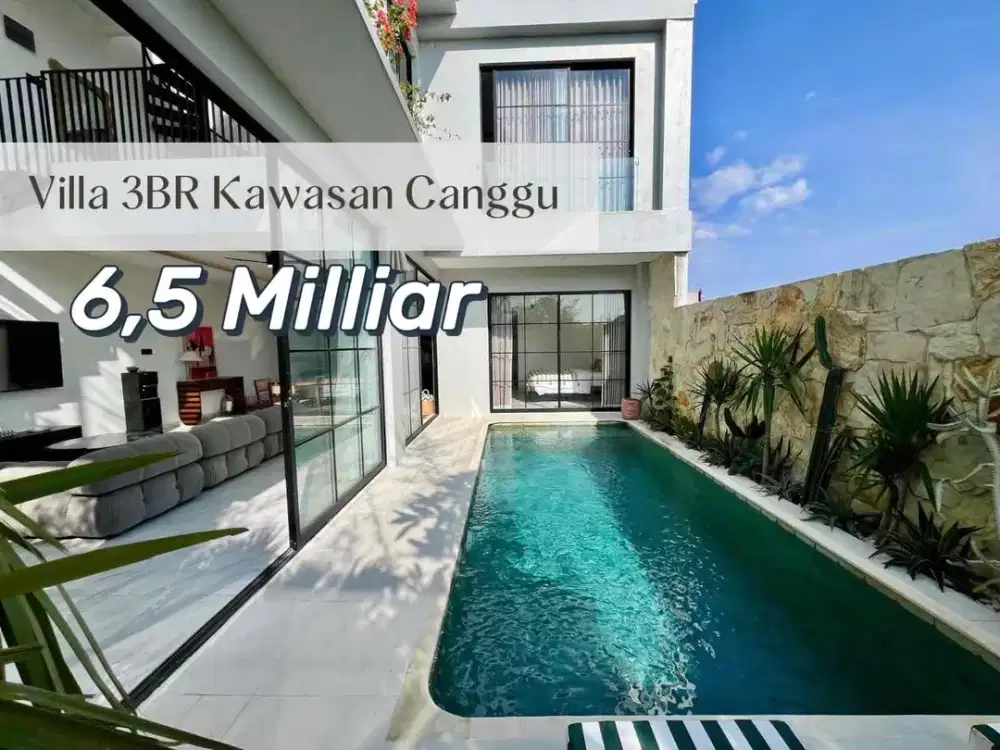 SALE Villa Sawah Batubolong 8 Menit ke Pantai