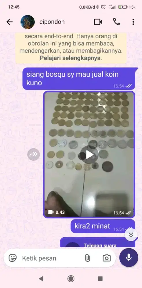 jual uang kuno logam borongan