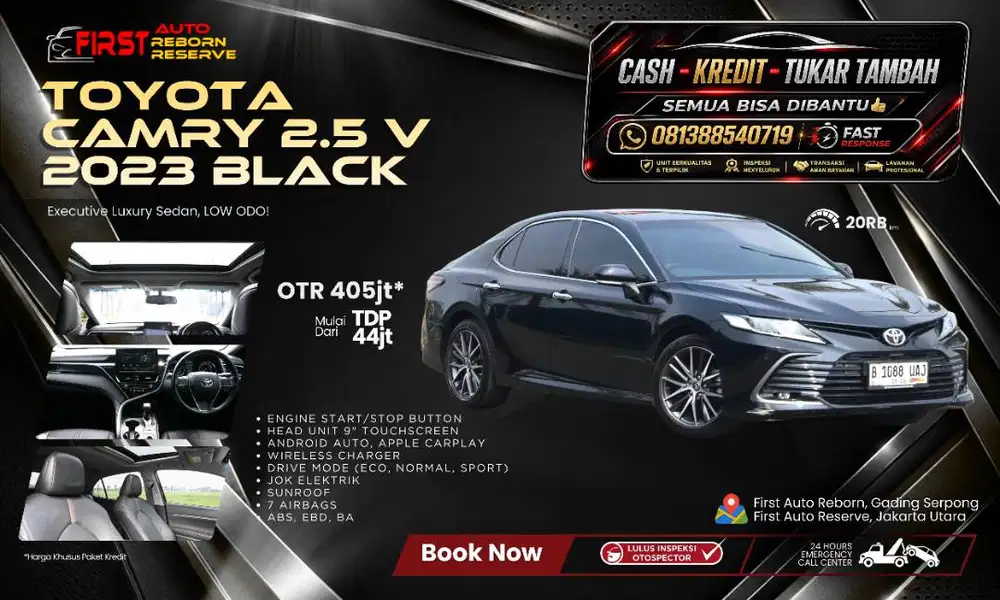 Toyota Camry 2.5 V 2023 Black