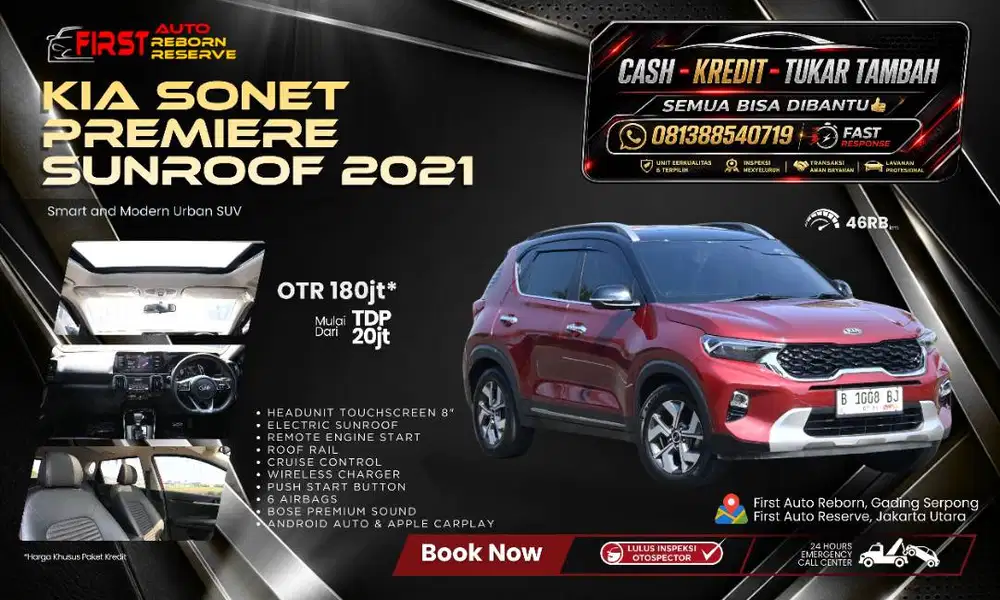 Kia Sonet Premiere Sunroof 2021