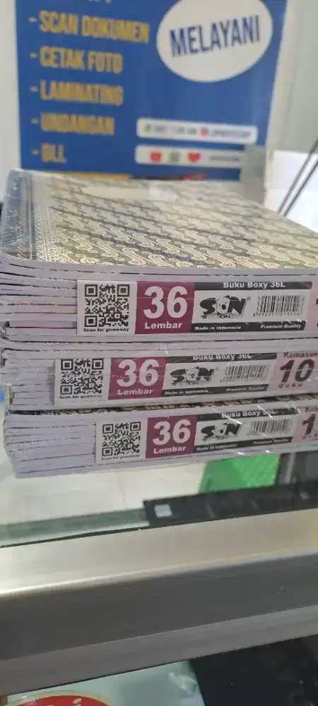 Buku tulis per pak 10 buku 36 lembar
