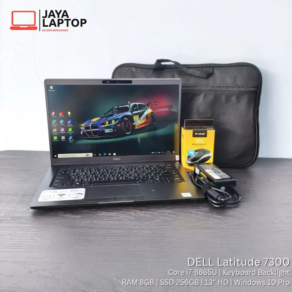 Dell Latitude 7300 i7 Gen 8 RAM 16GB SSD 256GB Laptop Second Bekas