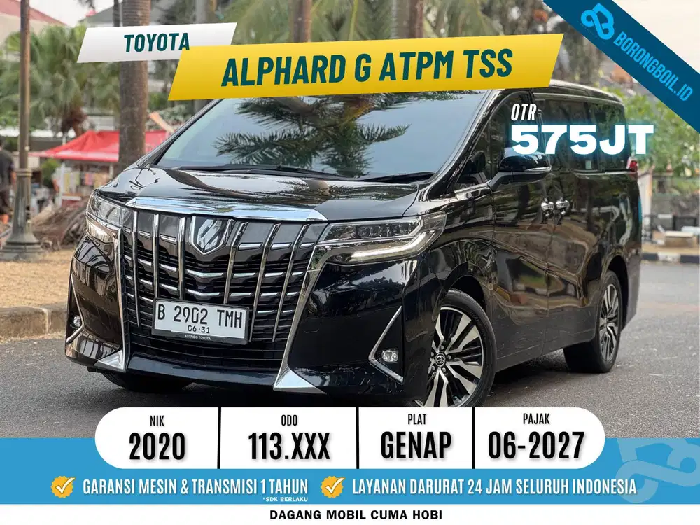 SPECIAL PROMO !!! TOYOTA ALPHARD G ATPM TSS AT 2020 HITAM SOLID
