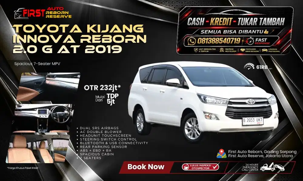 Toyota Kijang Innova 2.0 G AT 2019