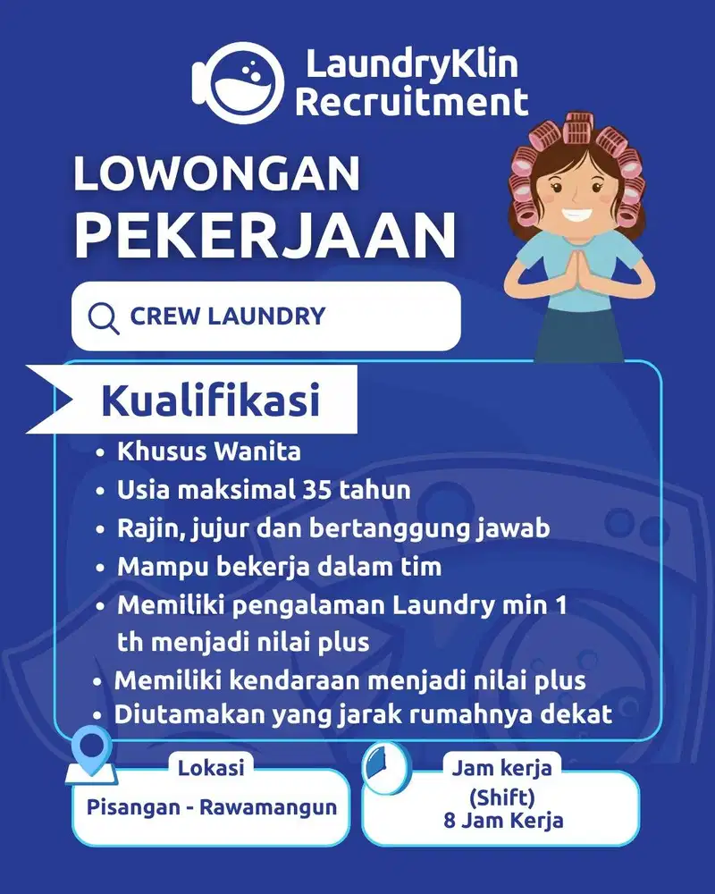 LOKER CREW LK PISANGAN - RAWAMANGUN