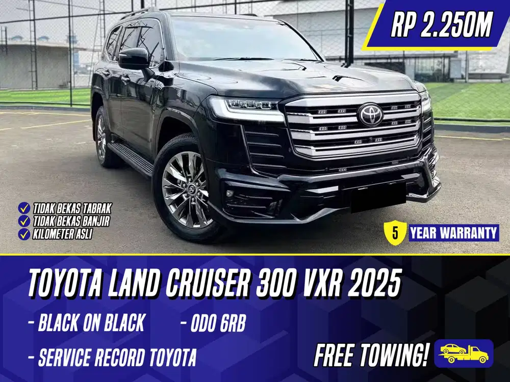 Toyota Land Cruiser 300 VXR 2025 NIK 2024 Black Hitam LC LC300 300VXR