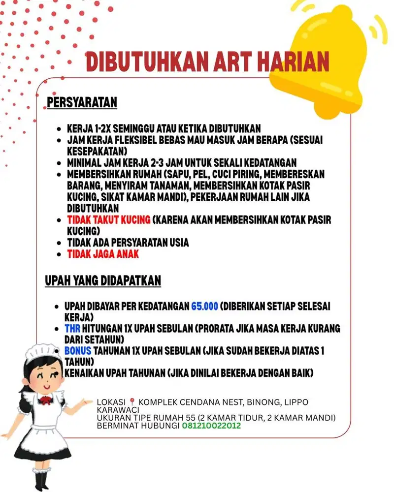(SUDAH TERISI) LOWONGAN ART HARIAN LEPAS (FREELANCE)