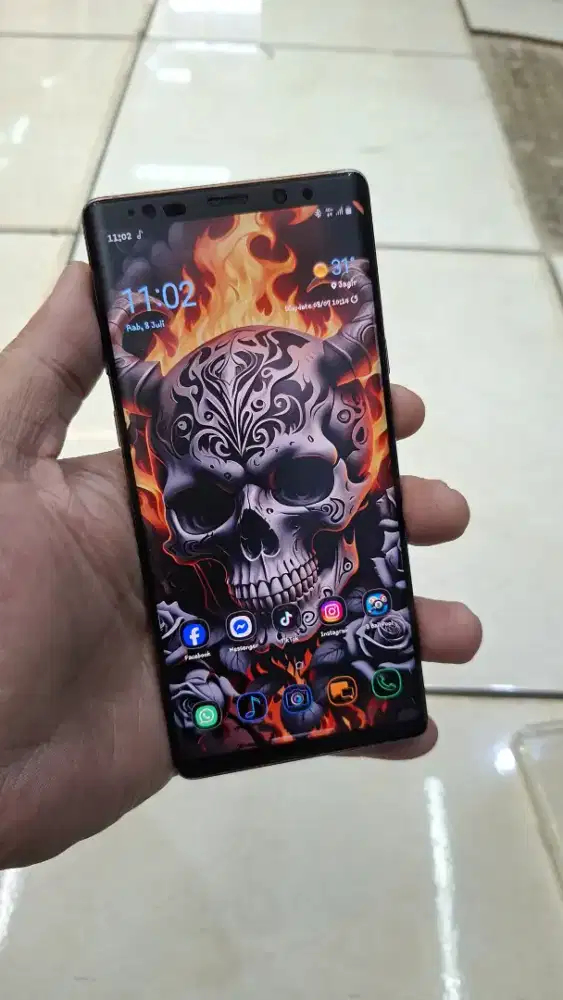 samsung note 9 dual sim segel 6/128 no minus 2 sim hrg pass hp tokk