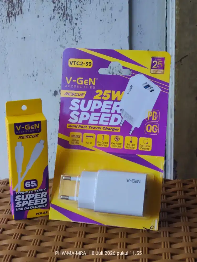 Charger Vgen 25watt Super Fast Charging ( COD JOGJA )