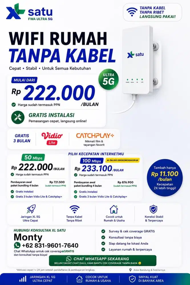 WIFI XL SATU KOTA BANDUNG
