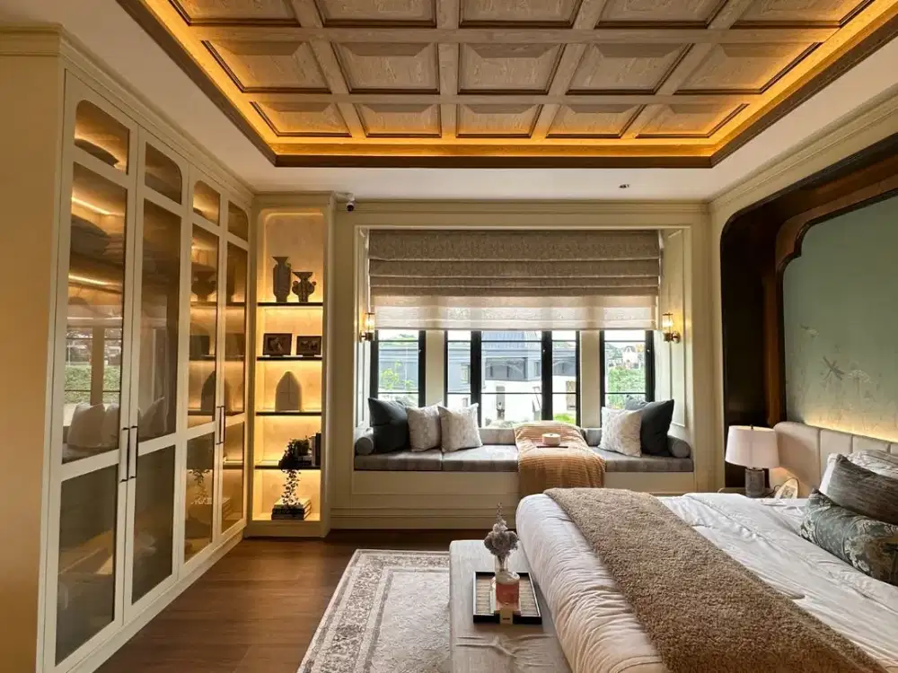 DIJUAL RUMAH CANTIK HIGH CEILING DIKAWASAN HIJAU GADING SERPONG