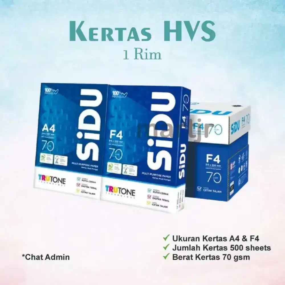 Kertas HVS SiDU A4 - 1 rim