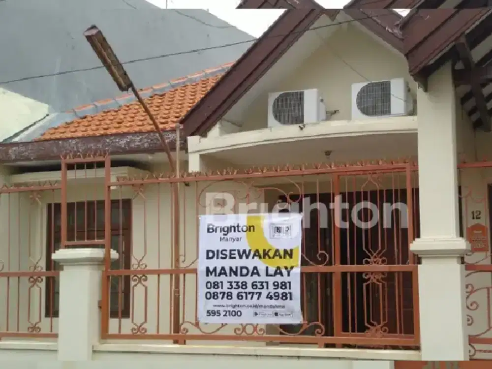 Rumah Jual Manyar 1 Lantai . Cocok Untuk. Tinggal. Dan Kantor