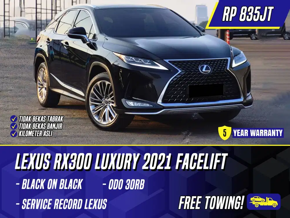 Lexus RX300 Luxury 2021 Facelift Black Hitam RX 300