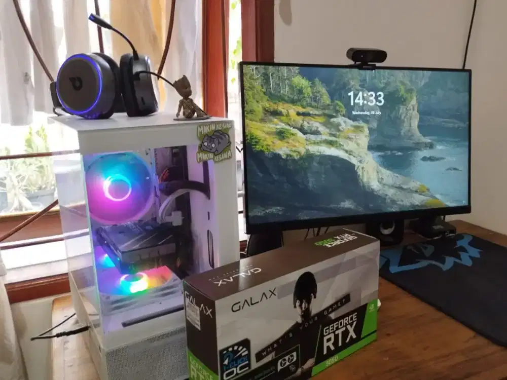 PC Gaming Fullset RTX 3050 6GB / Ryzen 5 5600G / 16GB / 165Hz