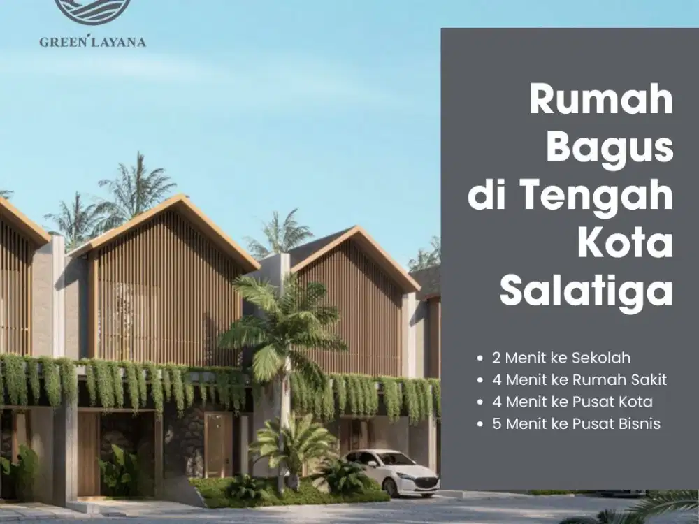Rumah 2 Lantai di Perumahan Green Layana 5 Menit ke Pusat Kota Salatiga