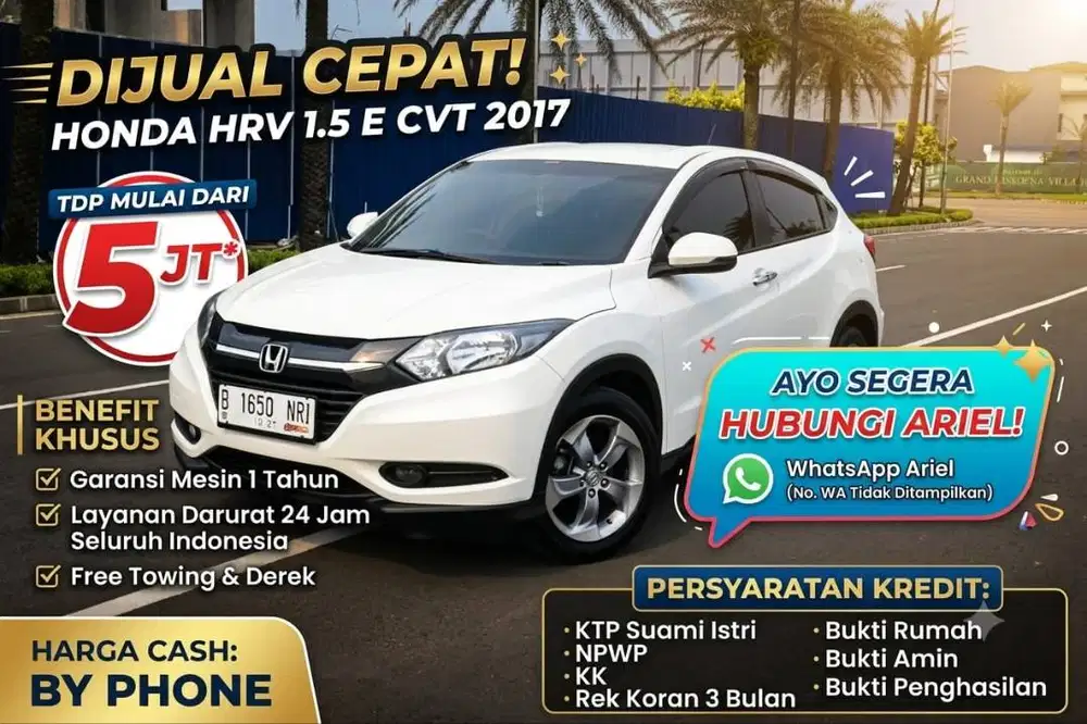 Honda HRV 1.5 E CVT 2017