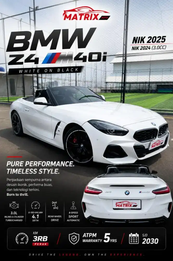BMW z4 m40i! BMW! BMW z4 2024! sedan BMW z4  ! Z4 m40i ! Low km antik