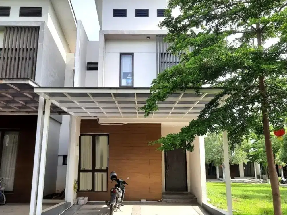 Rumah 2lt luas 5x15 75meter 2KT Cluster Shinano JGC Jakarta Garden City