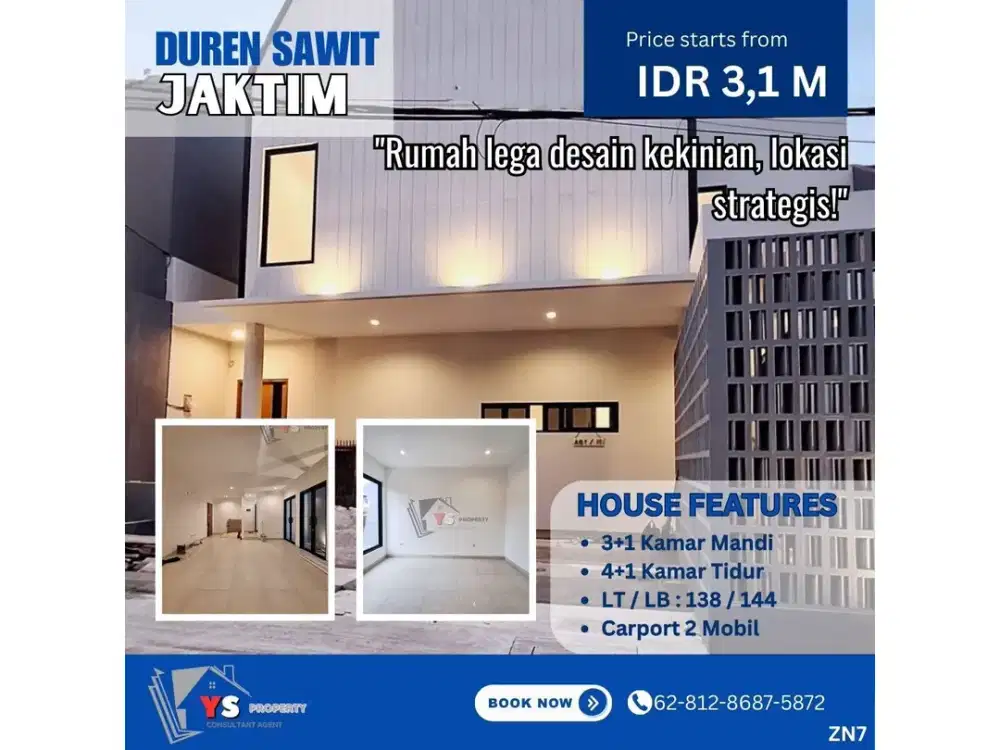 Miliki Rumah Scandinavian Mewah Dekat Jalan Raya Utama ZN7