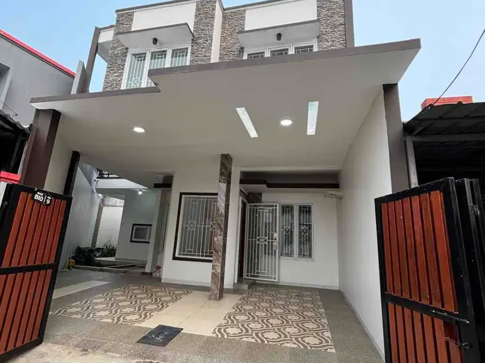 Dijual Rumah baru 2 lt di Poris Paradise exclusive lt 142 m2 lb 200 m2 shm utara ada 4+1 kt 3 km ada kitchen set. Survey & nego yuk!!