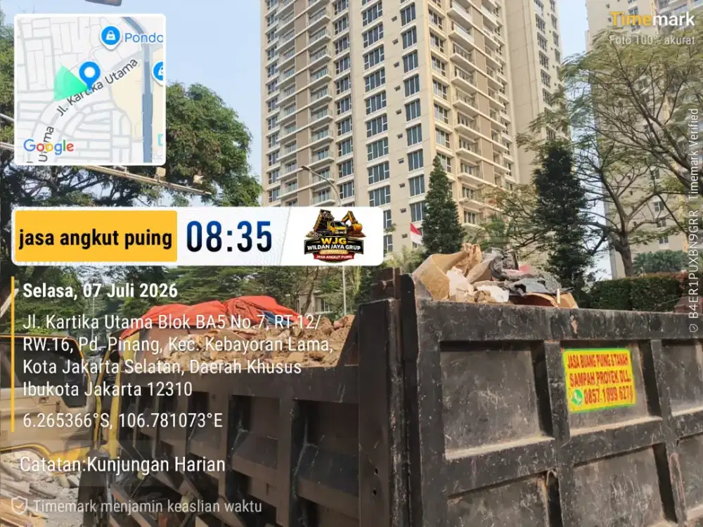 Jasa buang puing dan buanh tanah