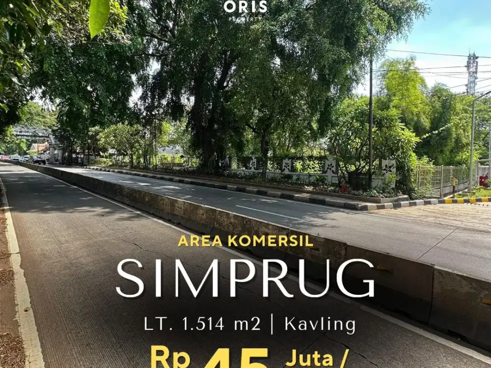 For Sale Kavling Cocok untuk Usaha, Kantor, Posisi Hoek - Simprug