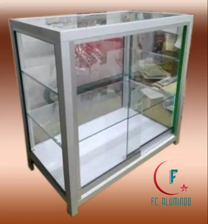 Etalase Meja Aluminium//Etalase Bakso//Etalase Mie Ayam 50x35x50