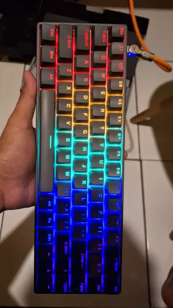 KEYBOARD REXUS KX3 HEROIC 68% BLUE SWITCH