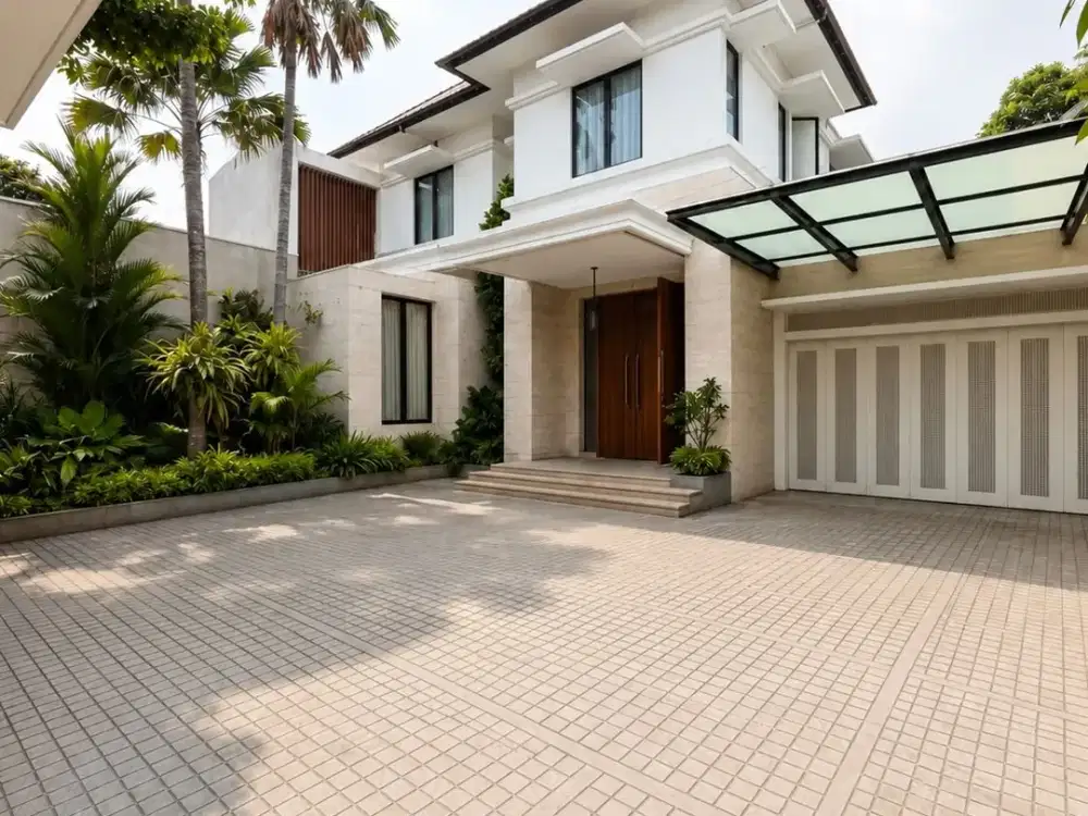 RUMAH MEWAH MODERN TROPIS DI KEBAYORAN BARU JAKARTA SELATAN