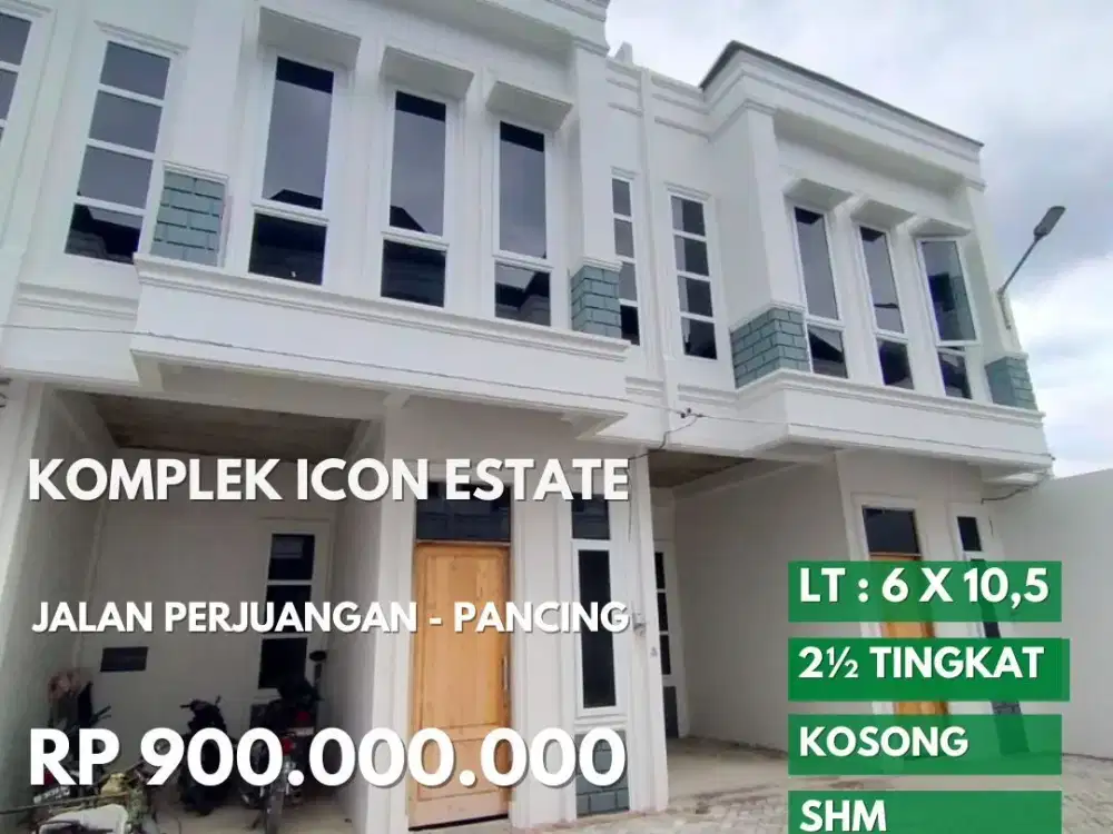 Dijual rumah komplek icon estate jalan perjuangan daerah pancing