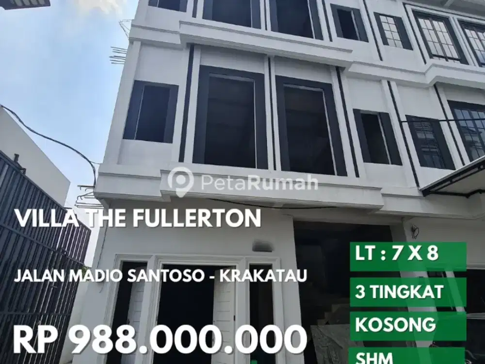 rumah jalan madio santoso komplek fullerton akses ke krakatau