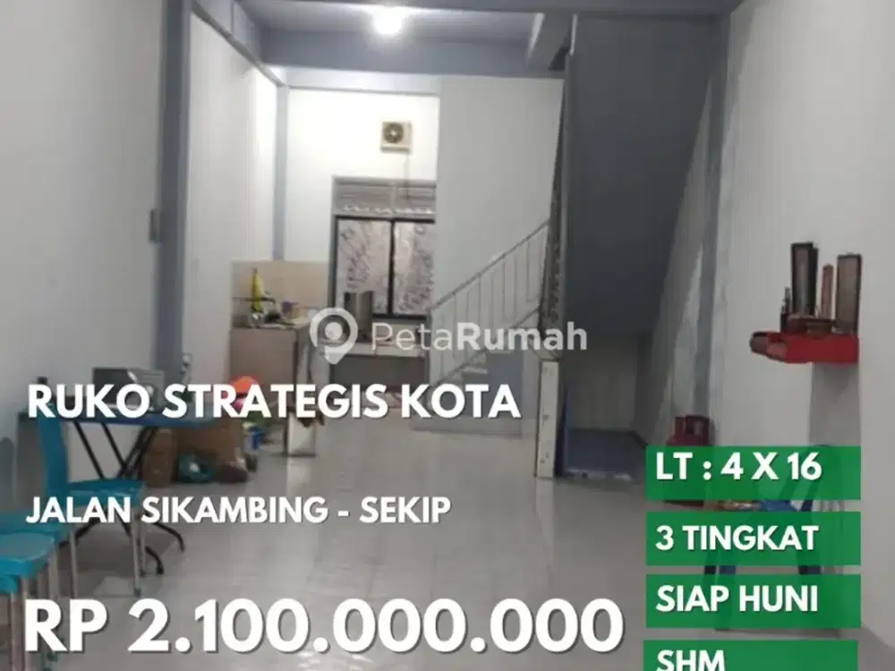 ruko strategis kuliner jalan seikambing daerah sekip dan adam malik