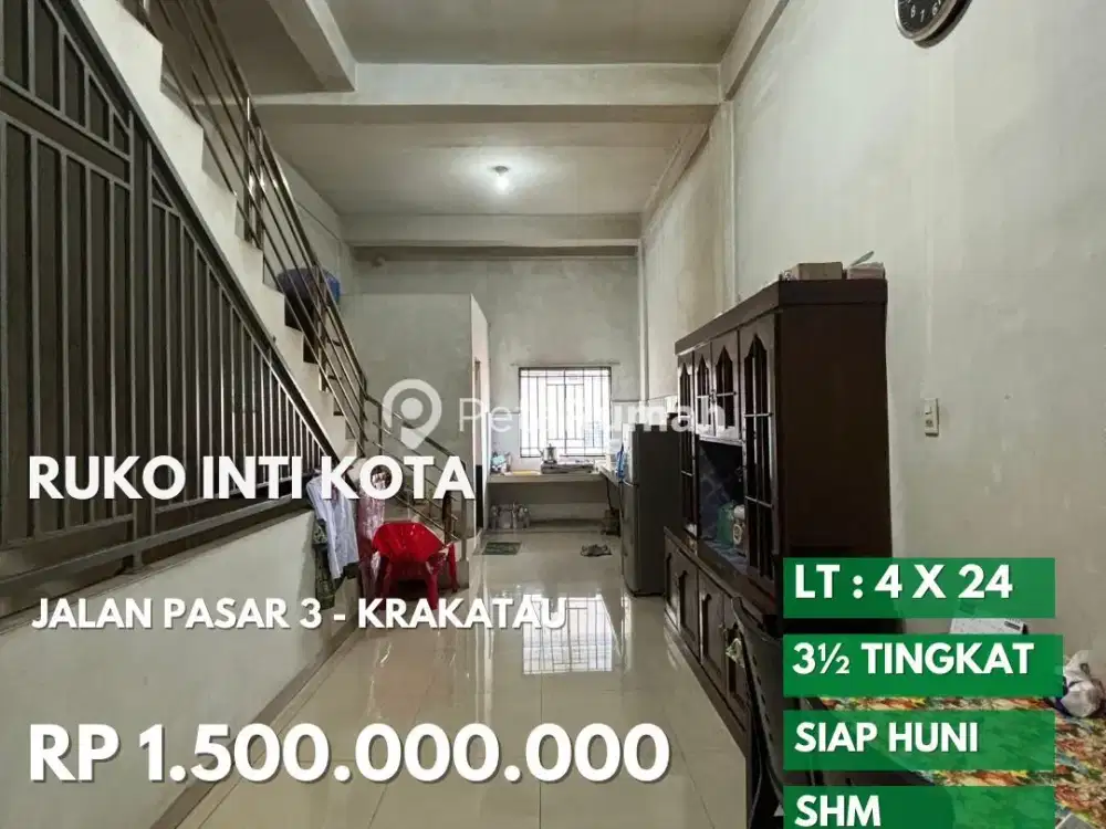 Ruko siap huni strategis pasar 3 daerah krakatau