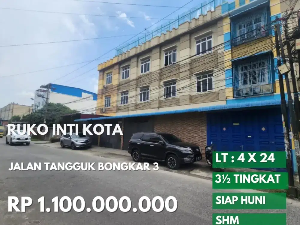 Ruko cantik jalan tangguk bongkar 3 daerah mandala medan denai