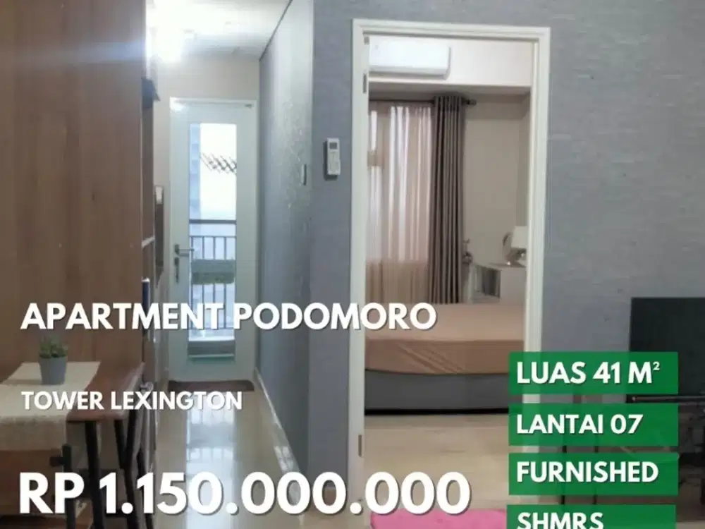 apartment delipark podomoro furnish tower lexington